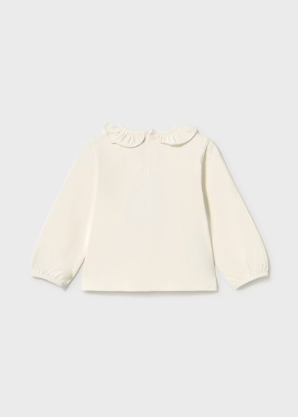 Mayoral - Langarmshirt Rüschenkragen