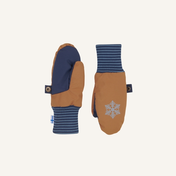Finkid - RUKKANEN - Fäustling - almond/navy