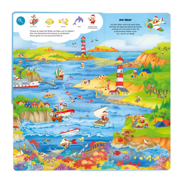 Trötsch - Unser Sandmännchen - Klapp-Auf-Wimmelbuch