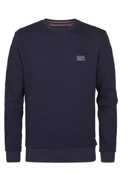 Petrol- Sweatshirt Struktur royal navy