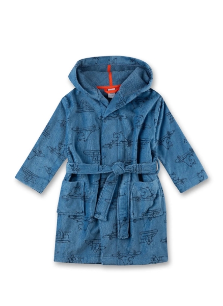 Sanetta - Bademantel Nashorn blau