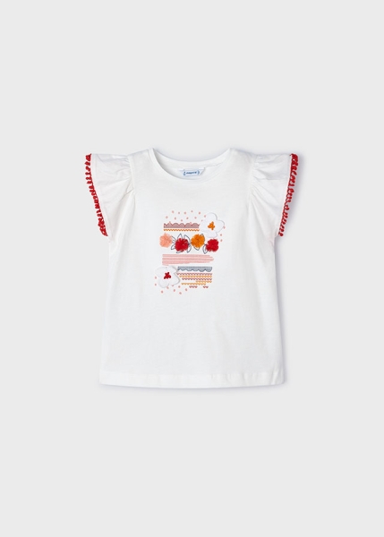 Mayoral - T-Shirt weiß/rot