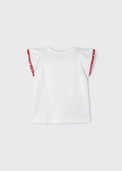 Mayoral - T-Shirt weiß/rot