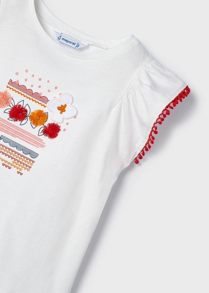 Mayoral - T-Shirt weiß/rot