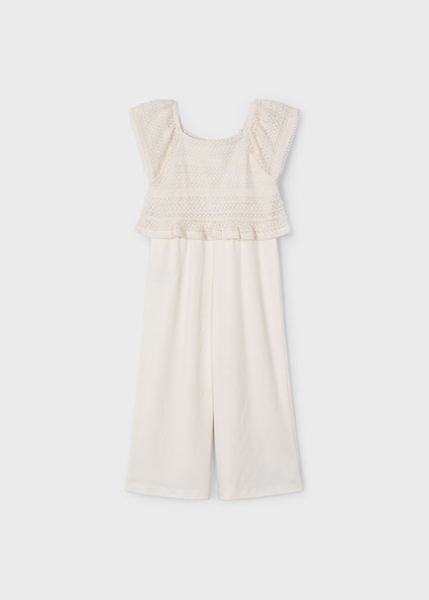 Mayoral - Jumpsuit Häkeldetails/creme