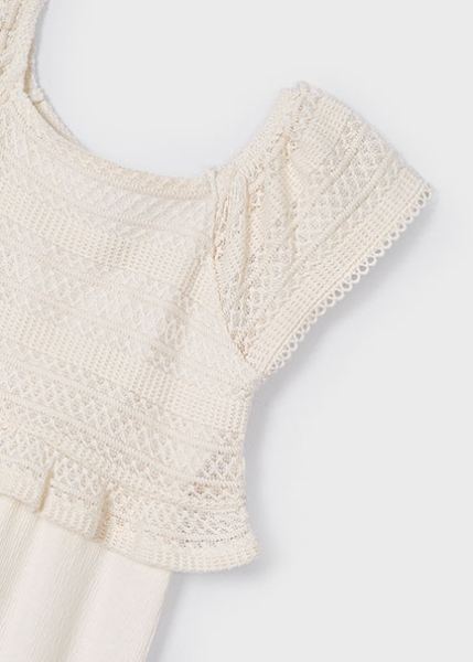 Mayoral - Jumpsuit Häkeldetails/creme