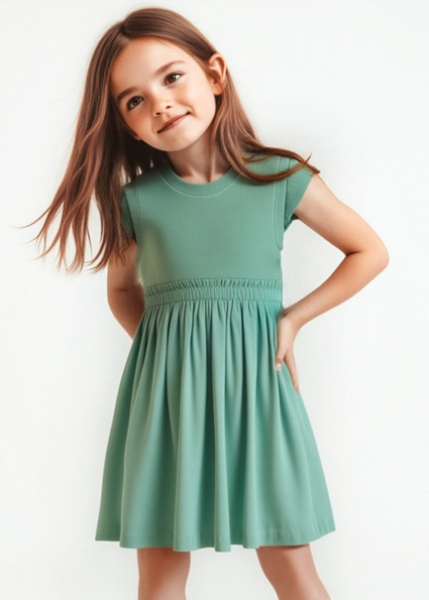 Mayoral - Kleid gerippt Minze