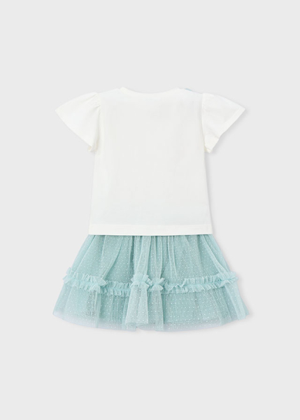 Mayoral -  2-tlg. Set Tüllrock mit T-Shirt