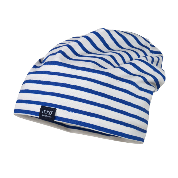 Maximo MINI-Beanie/Mütze weiß/blau