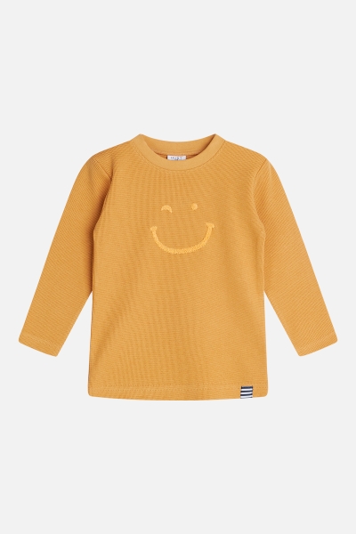 Hust&Claire - Langarmshirt senfgelb- Smiley