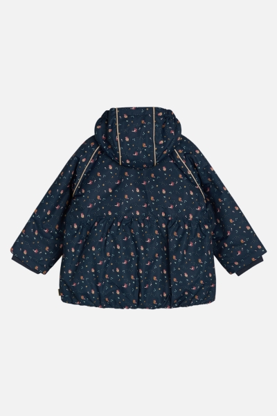 Hust&Claire - Winterjacke Ovinni Blau Vogeldruck