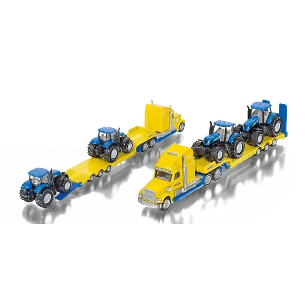 Siku 1805 Transporter mit New Holland Traktoren 1:87