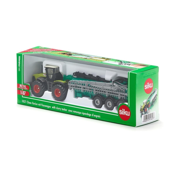 Siku 1827 Claas Xerion mit Fasswagen 1:87