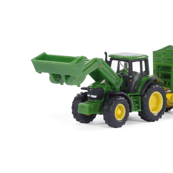 Siku 1843 John Deere mit Frontlader und Anhänger 1:87