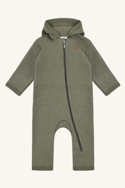 Hust&Claire - Maddy - Wollwalkoverall salbeigrün
