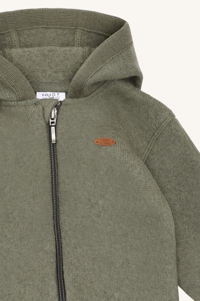 Hust&Claire - Maddy - Wollwalkoverall salbeigrün