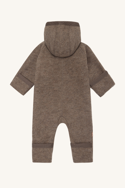 Hust&Claire - HC Mevi - Wollfleeceoverall beigebraun