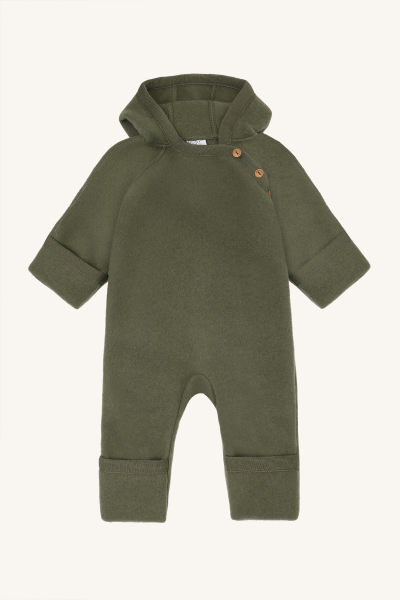 Hust&Claire - HCMevi -  Wollfleeceoverall salbeigrün
