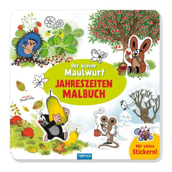 Trötsch - Der kleine Maulwurf Jahreszeiten Malbuch