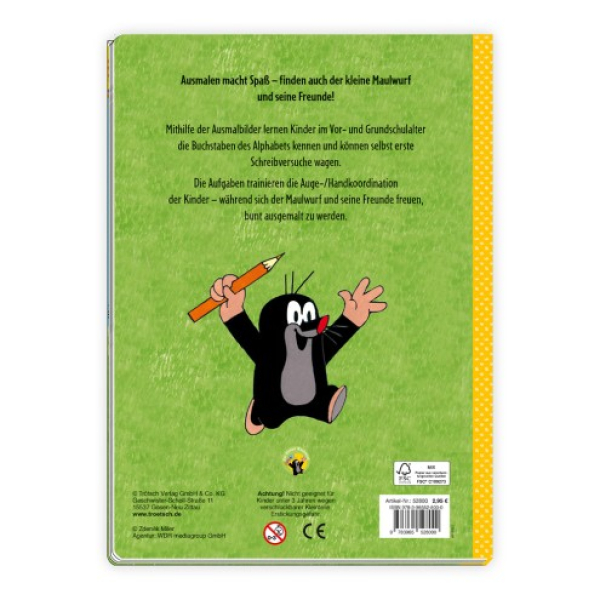 Trötsch - Der kleine Maulwurf ABC-Malbuch