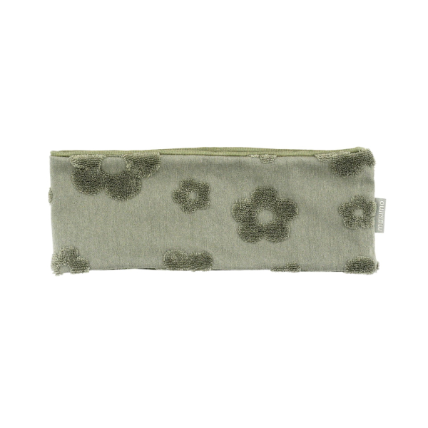 Maximo MINI GIRL- Haarband Frotteeblume grün