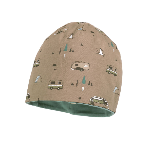 Maximo KIDS BOY-Beanie/Mütze Camping umkehrbar