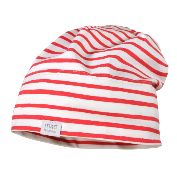 Maximo MINI-Beanie/Mütze weiß/rot