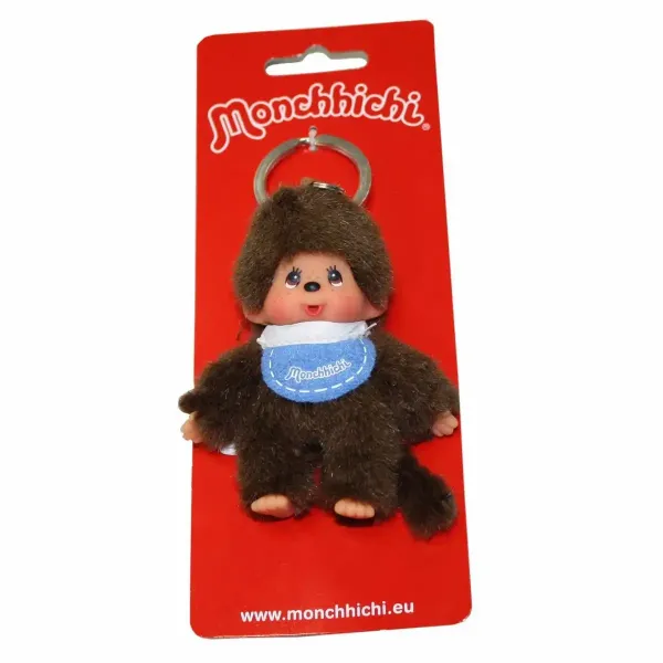 Monchhichi Plüschanhänger blau 10 cm