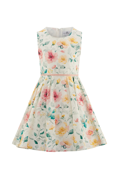 Happy Girls - Kleid Blumen ecru