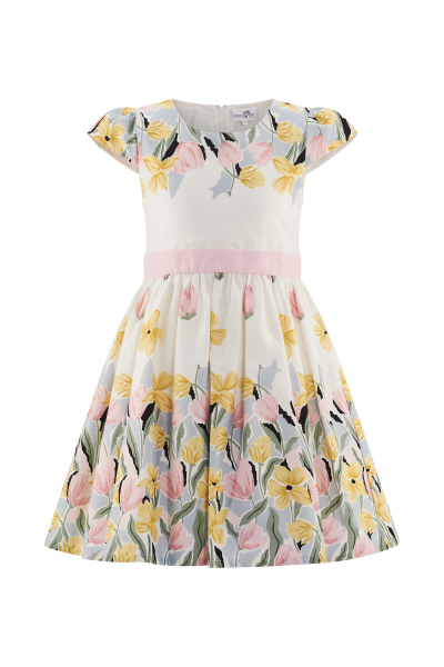 Happy Girls - Kleid Blüten ecru