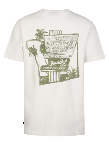 Petrol - T-Shirt MEZCAL weiß