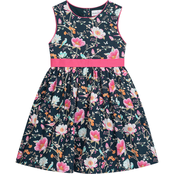 Danamade - DJasmin Kleid/ Blumenprint Navy