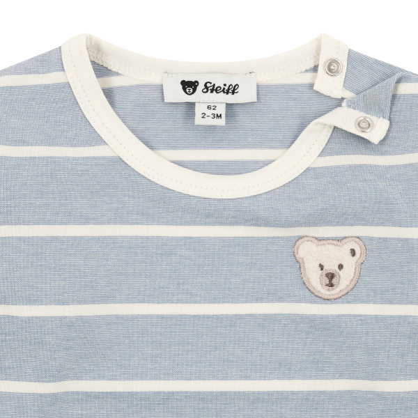 Steiff - Langarmshirt gestreift stonewash