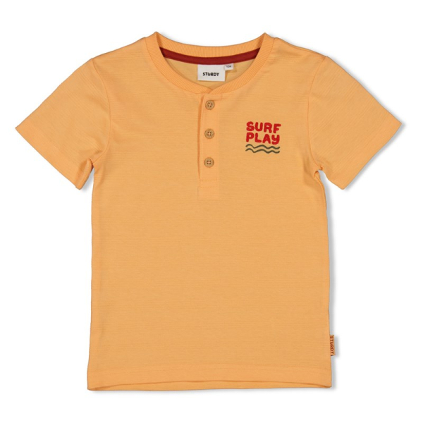 Sturdy- Jungen - T-Shirt Happy Rio Knopfleiste orange Sturdy- Jungen - T-Shirt Happy Rio Knopfleiste orange