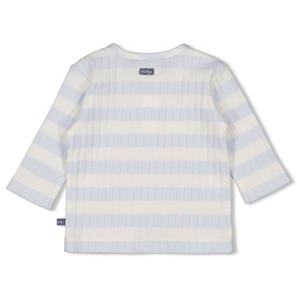 Feetje - Gerippte Longsleeve Ringel Blue Ocean