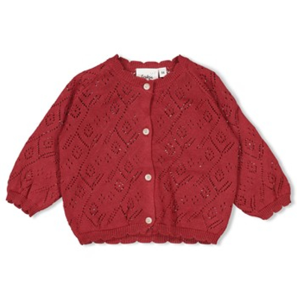 Feetje - Strickjacke - Ladybug/Johannisbeere