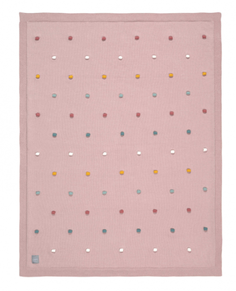 Lässig - Strickdecke rosa