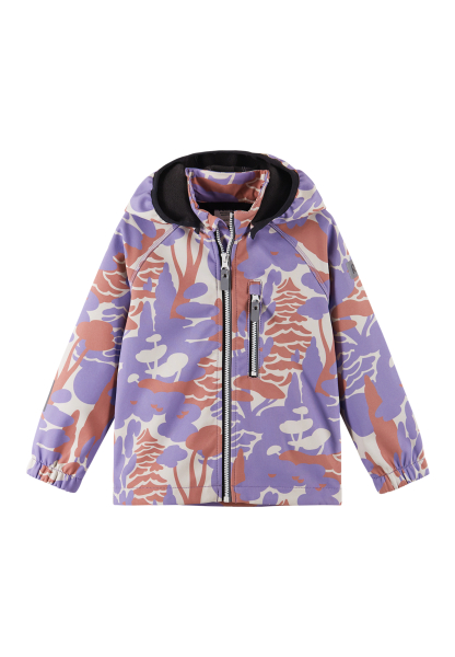 Reima - Softshelljacke flieder/weiß/braun
