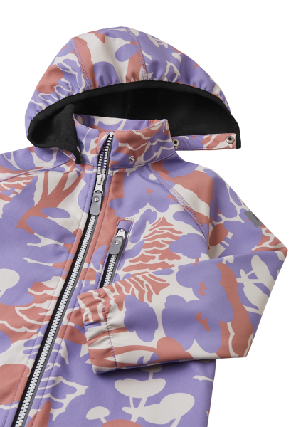 Reima - Softshelljacke flieder/weiß/braun
