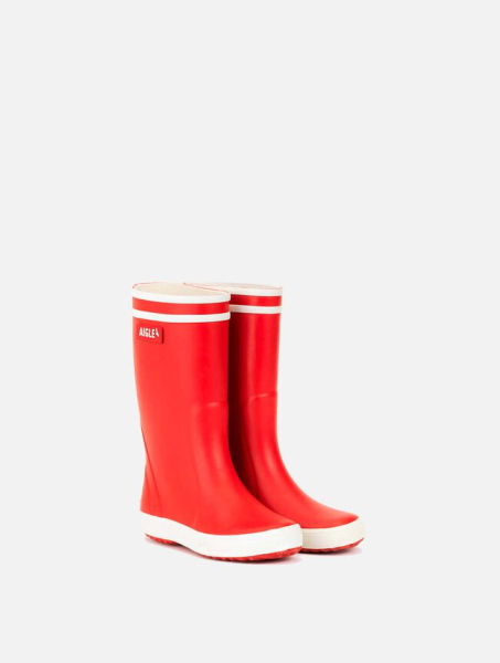 AIGLE Gummistiefel Naturkautschuk LOLLYPOP ROUGE/BLANC