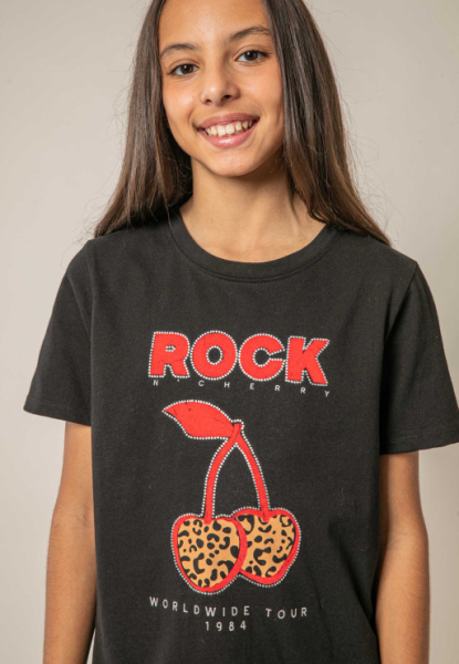 DEELUXE - T-Shirt ROCKCHERRY schwarz