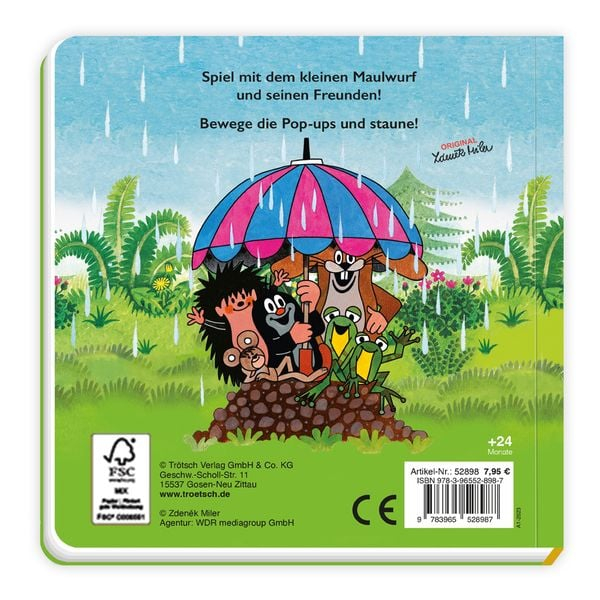 Trötsch - Der kleine Maulwurf Spiel mit Buch