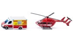 Siku 1748 Mercedes-Benz Rettungswagen und Helikopter 1:87