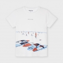 Mayoral - T-Shirt weiß Surfbrett