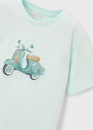 Mayoral - T-Shirt mit Motorroller-Relief