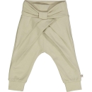 Müsli - Babyhose Schleifenoptik grünbeige