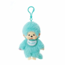 Monchhichi Plüschfigur Schlüsselanhänger türkis 15cm